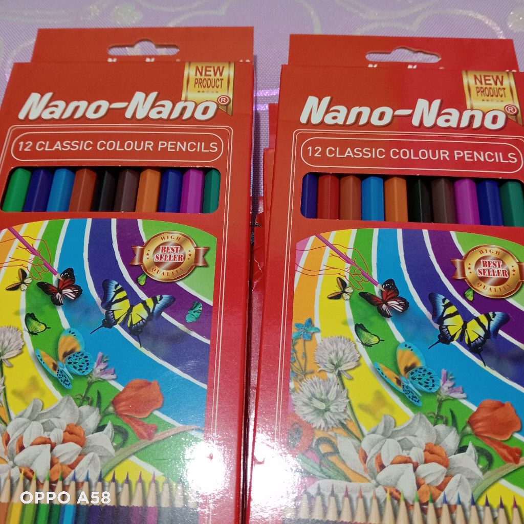 

pensil warna nano-nano 1 lusin panjang 12 warna