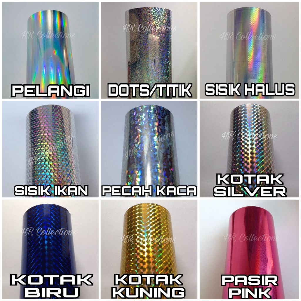 

Stiker / Sticker Lure 3D Hologram 15cm X 50cm