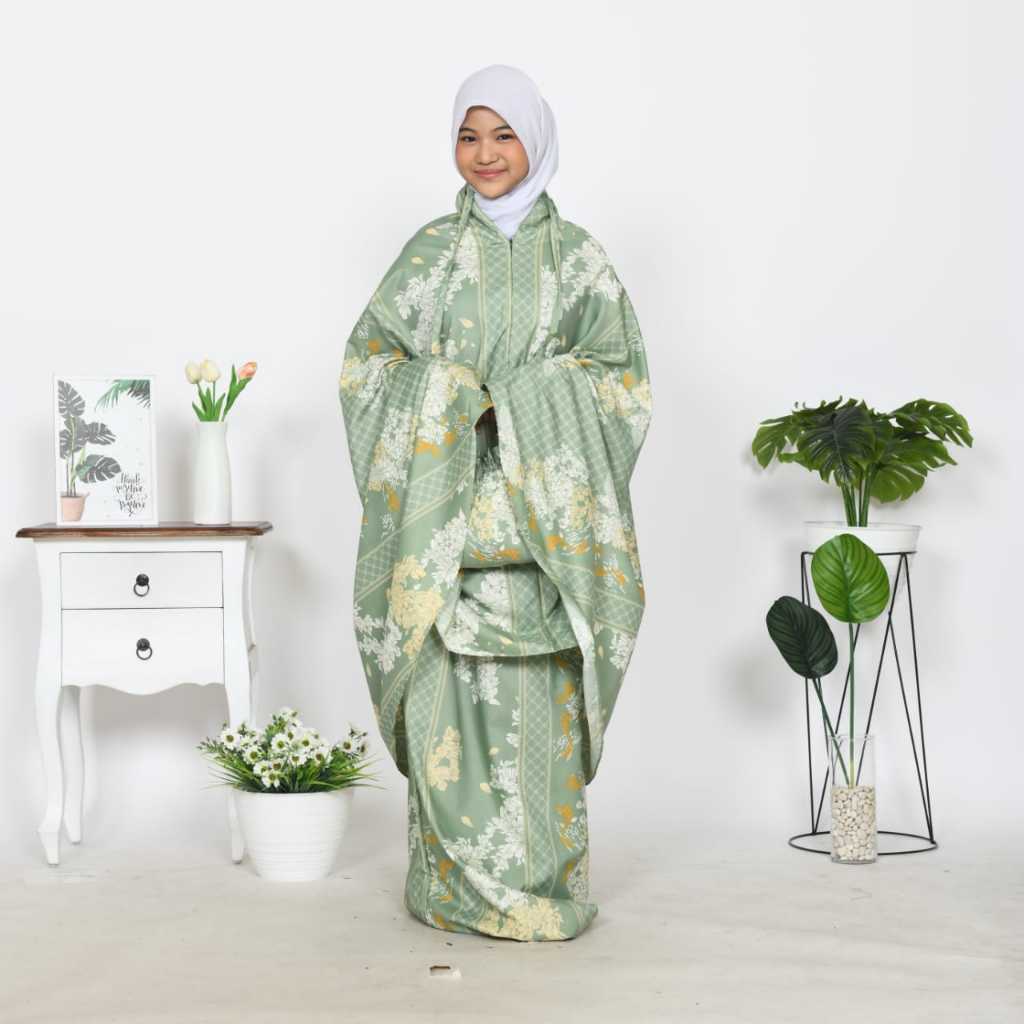 Mukena Anak Perempuan  Mukena Anak Resleting Dagu Mukena Anak Tanggung Mukena Anak Motif