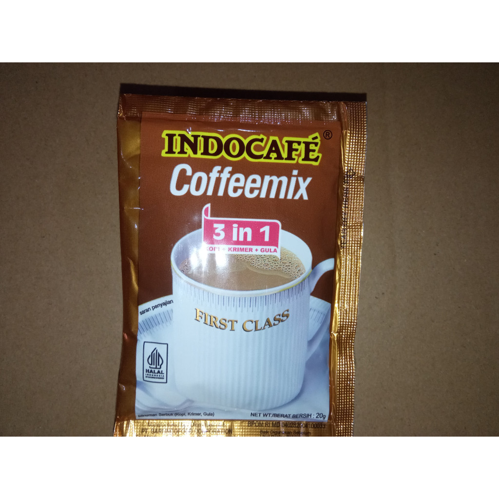 

Kopi coffemix indocafe 20 gram 10 shaset