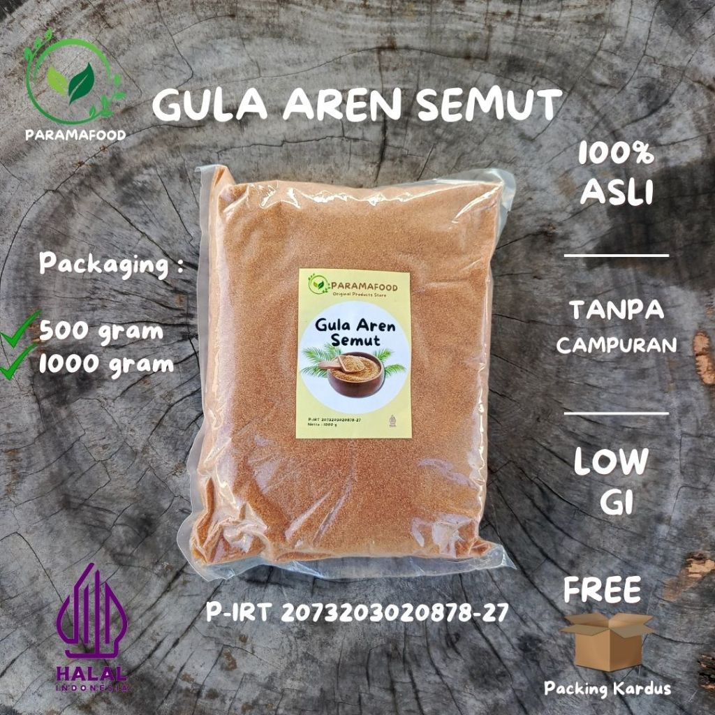 

Gula Aren Semut Asli / Nira Aren Bubuk Organik 1 kg