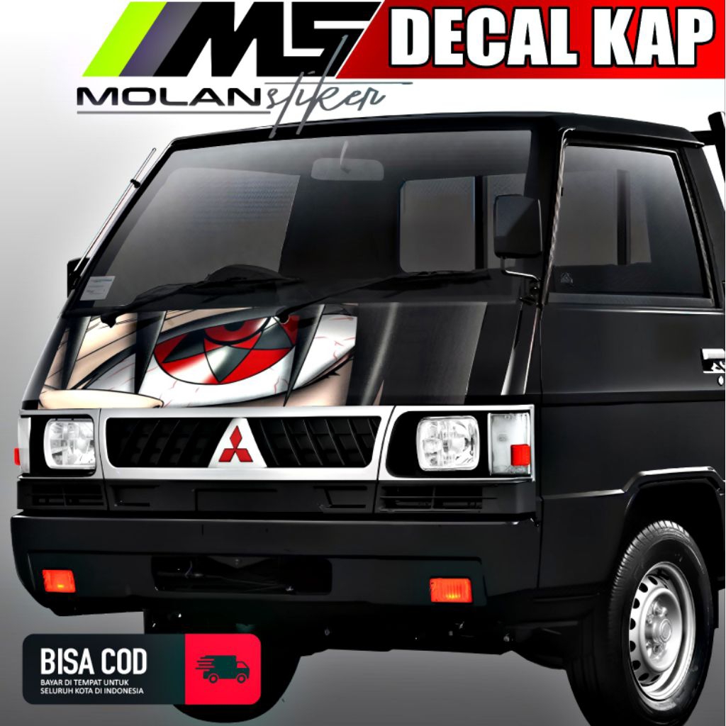 Decal Sticker Striping Variasi Kabin Depan L300 Pickup Decal Kap/Kabin Depan L300 Pu Decal Universal