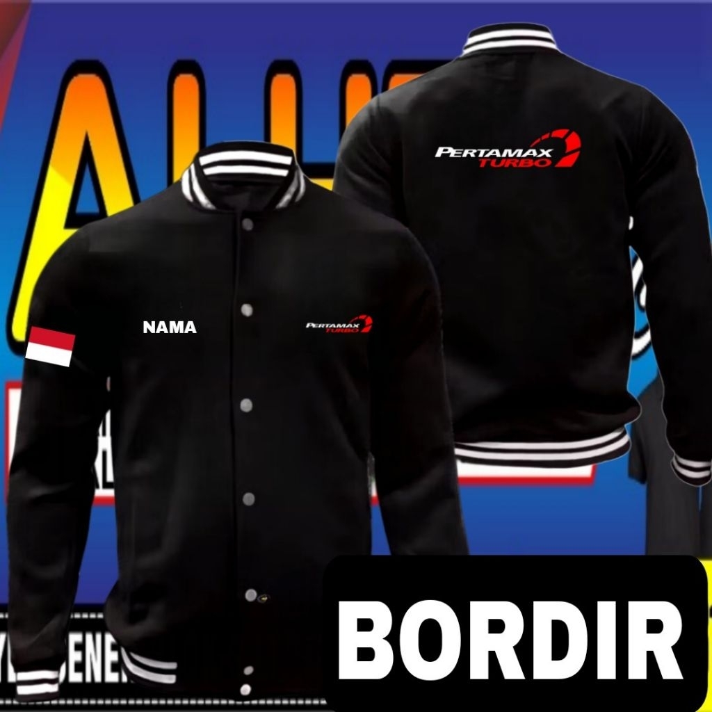 new jaket bordir Pertamax turbo Jaket Pertamax turbo jaket varsity Pertamax turbo jaket baseball per