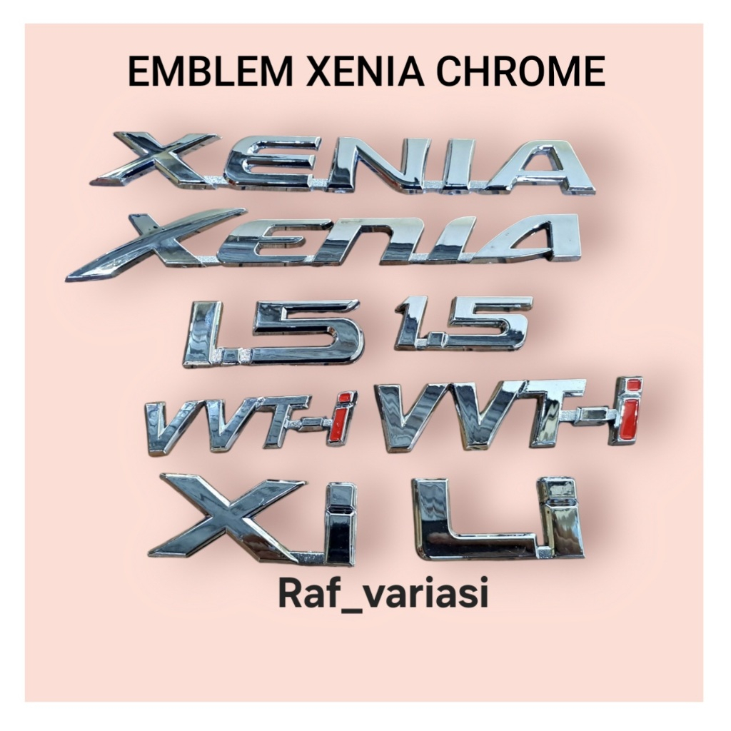 Emblem xenia xi Li / emblem xenia baru xenia lama vvti Li xi xenia / emblem tulisan xenia