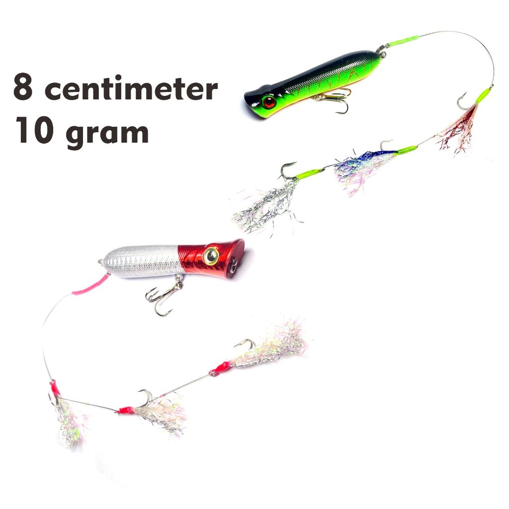 Umpan Lure Mini popper sabiki Casting 11gr - 9cm
