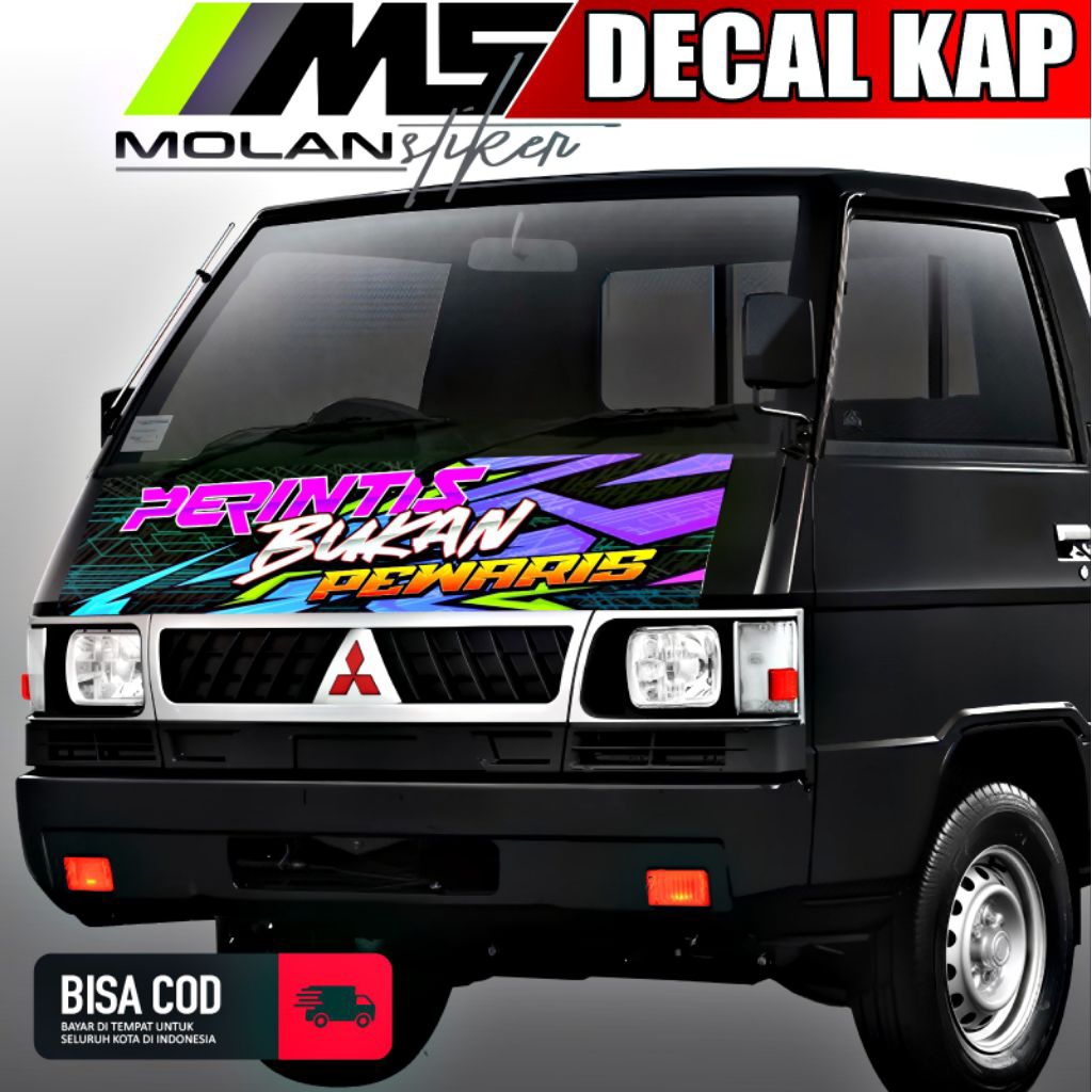 Decal Sticker Striping Variasi Kabin Depan L300 Pickup Decal Kap/Kabin Depan L300 Pu Decal Universal