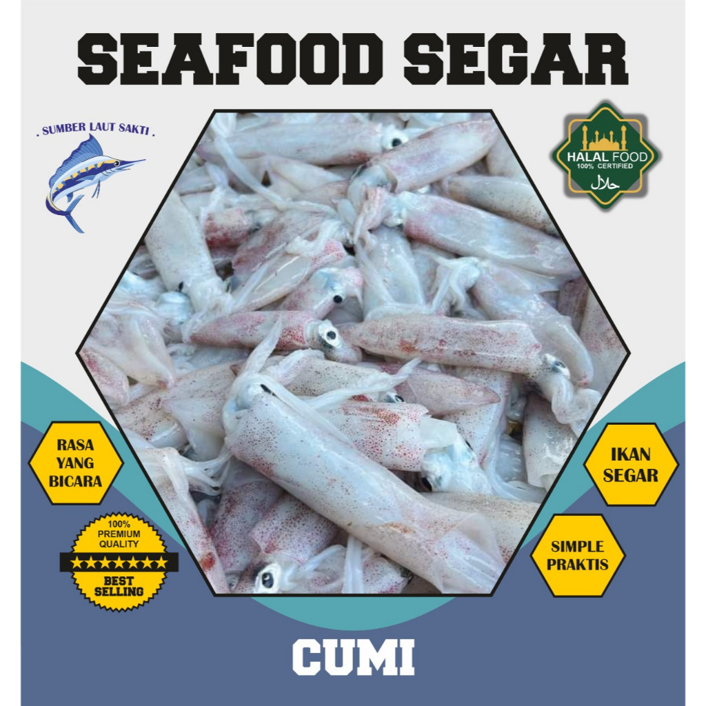 

Instan Cumi Cumi Segar Fresh 500 gr | 1 Kg