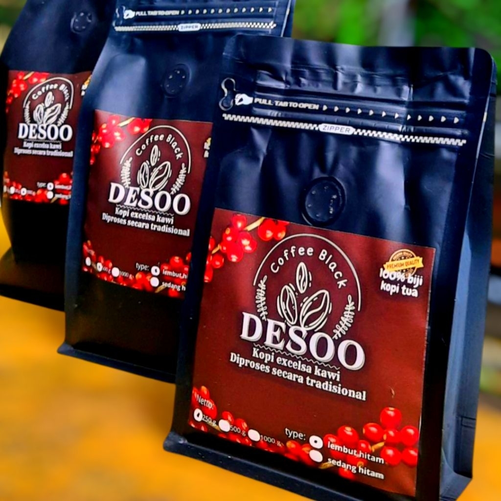 

[ KOPI BUBUK DESOO PREMIUM SPECIAL 1 KG ] Biji Kopi Excelsa Gunung Kawi Nangka Coffee Espresso Bean
