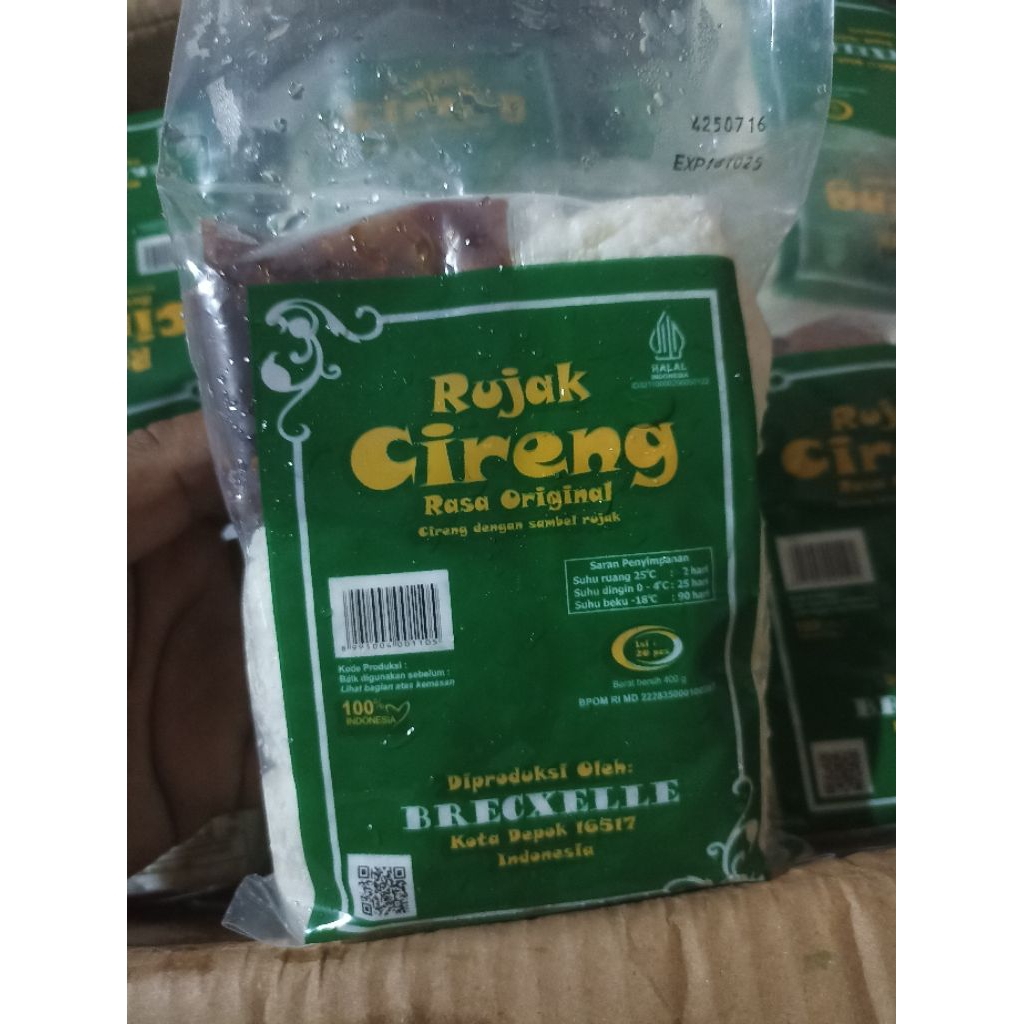 

RUJAK CIRENG BRECXELLE 400gr/20pcs Cireng dan saos rujak didalamnya