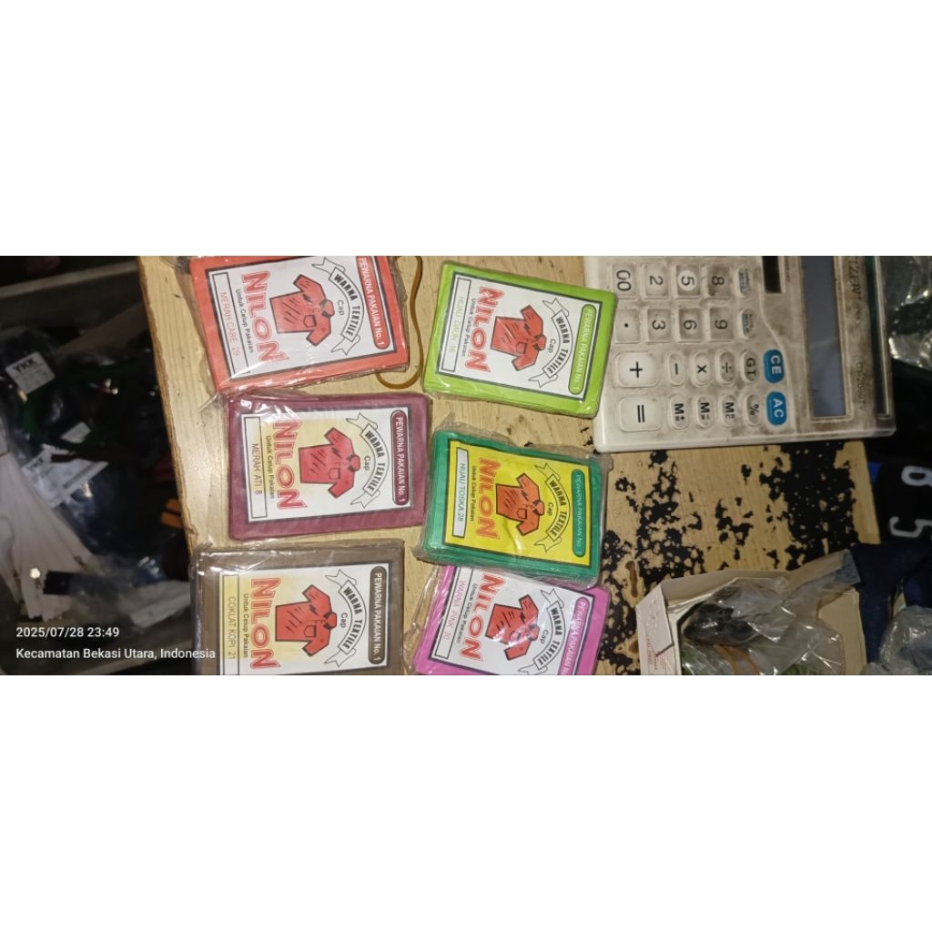 wantek pewarna baju cap Nilon