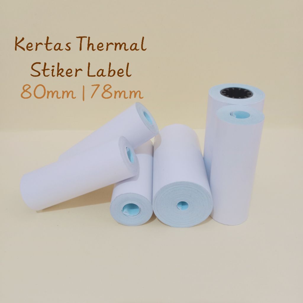 

Stiker Label Kertas Thermal Printer 80mm Continuous