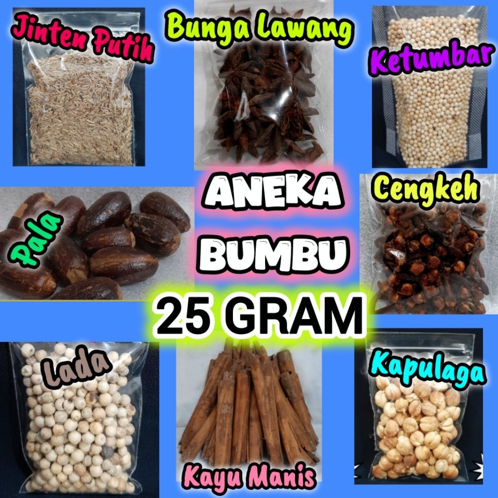 

Aneka Bumbu Isi 25 gram