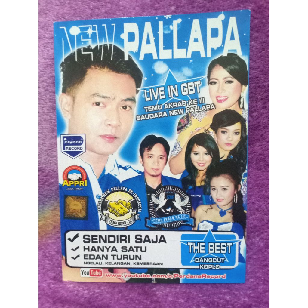 VCD NEW PALLAPA SENDIRI SAJA