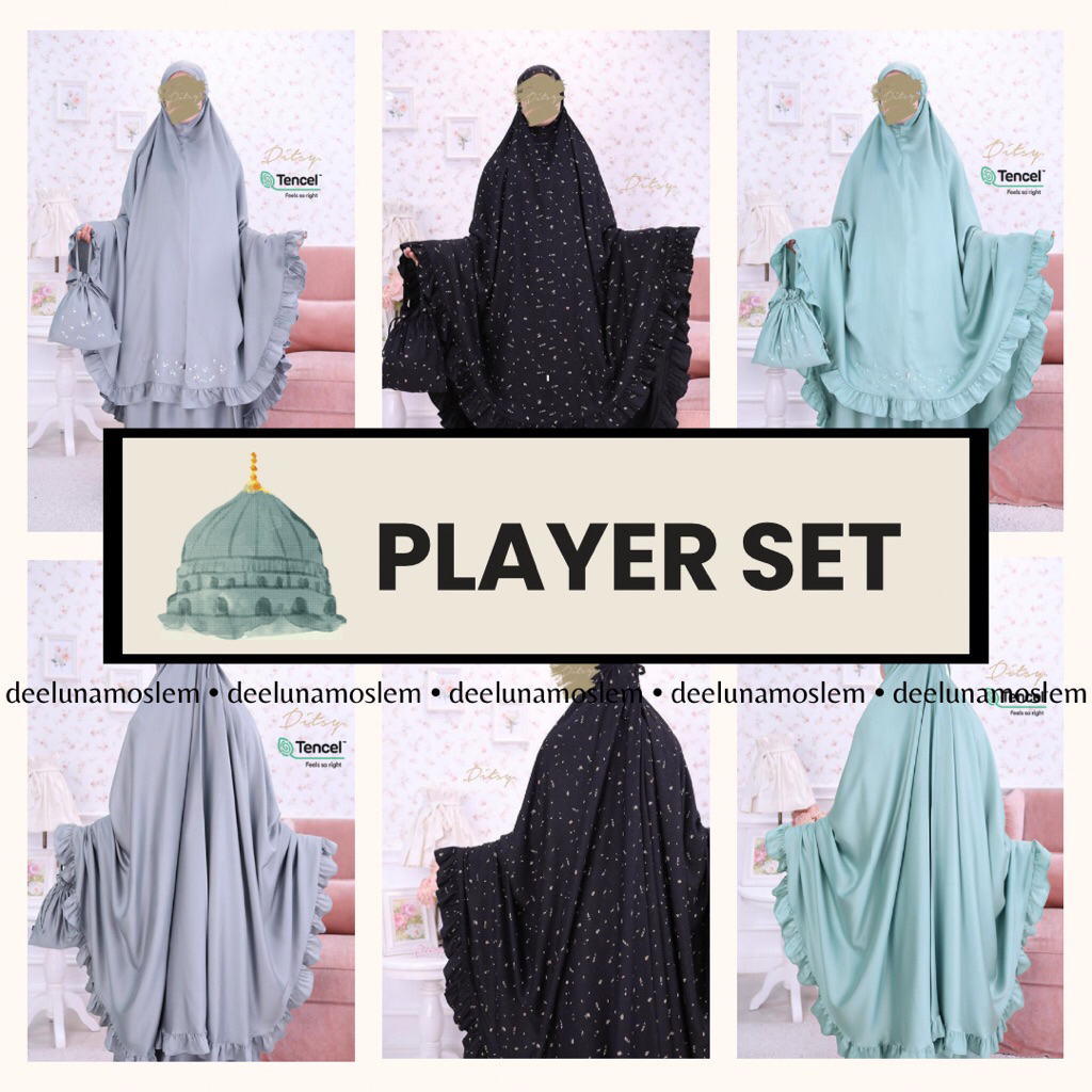 DITSY MUKENA - LUCY PRIVE SAGE - LUCY PRIVE ASHGREY