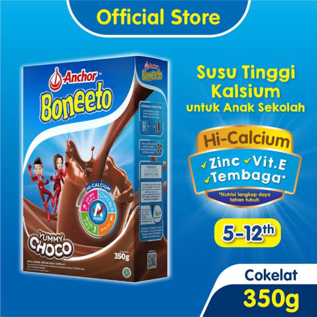 

Anchor Boneeto Yummy 350gr- free Botol Tumbler - Susu Bubuk Pertumbuhan Anak