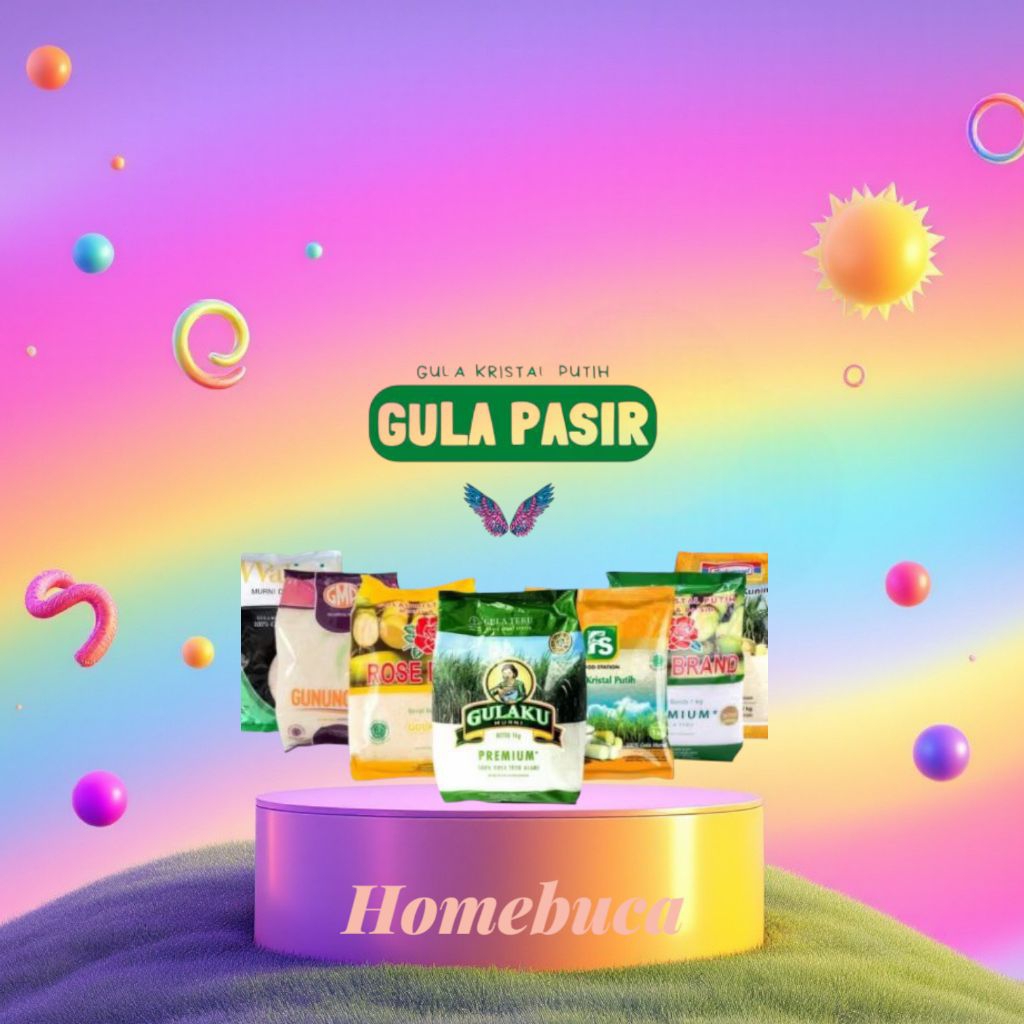 

[bandung] GULA PASIR 1 KG RANDOM VARIAN