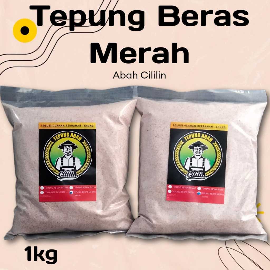

Tepung Beras Merah Abah Cililin 1KG, Tepung Beras Merah 1KG, Tepung Beras Merah Asli