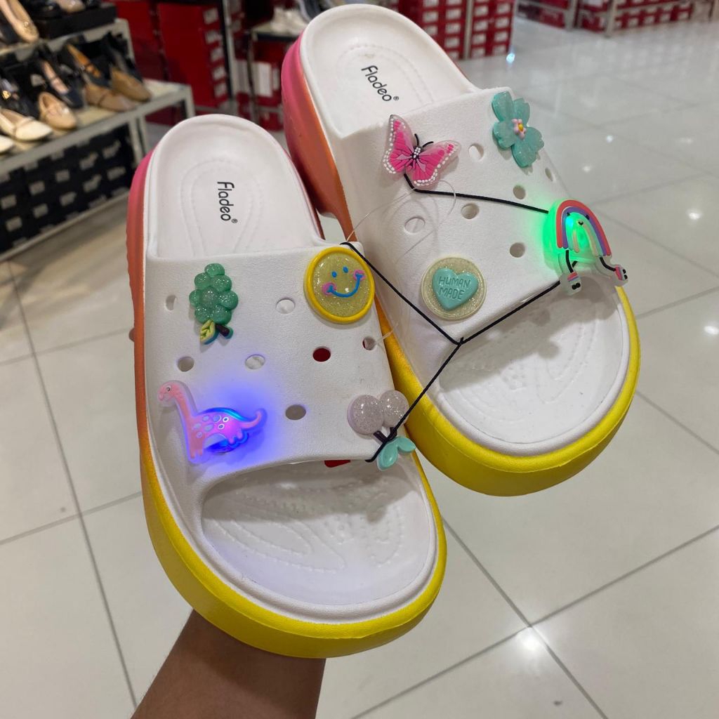 FLADEO ‼️ sandal wanita hak tinggi phylon ringan