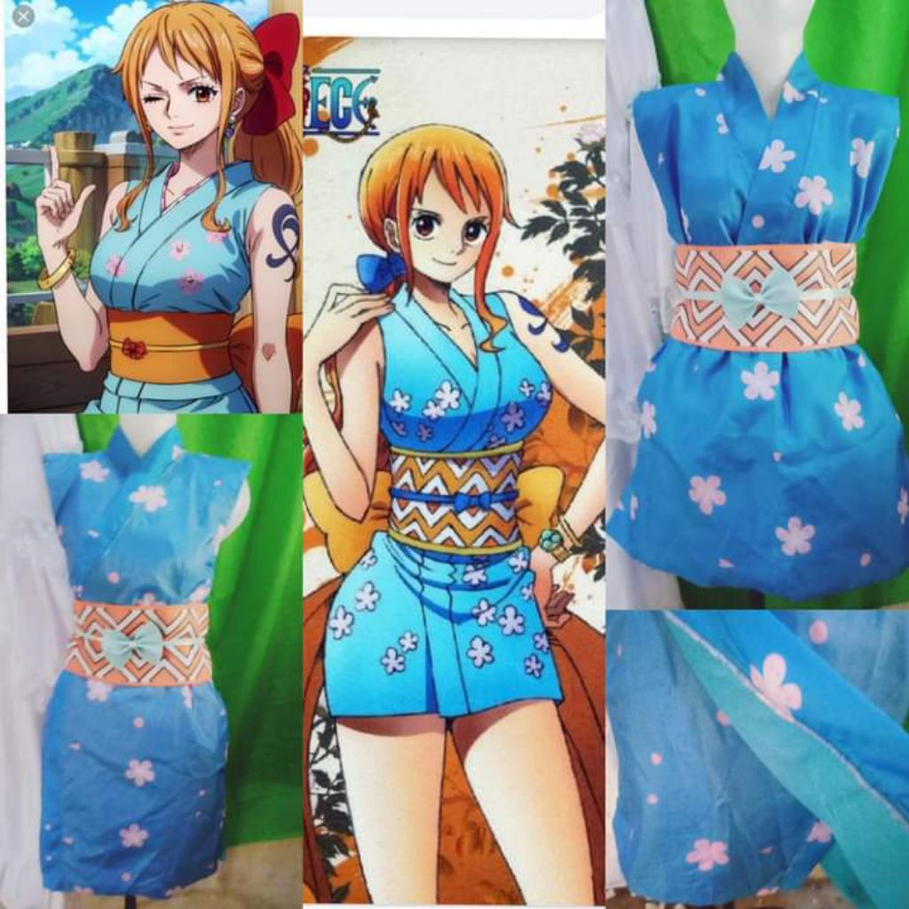 Nami Wano One piece cosplay costume