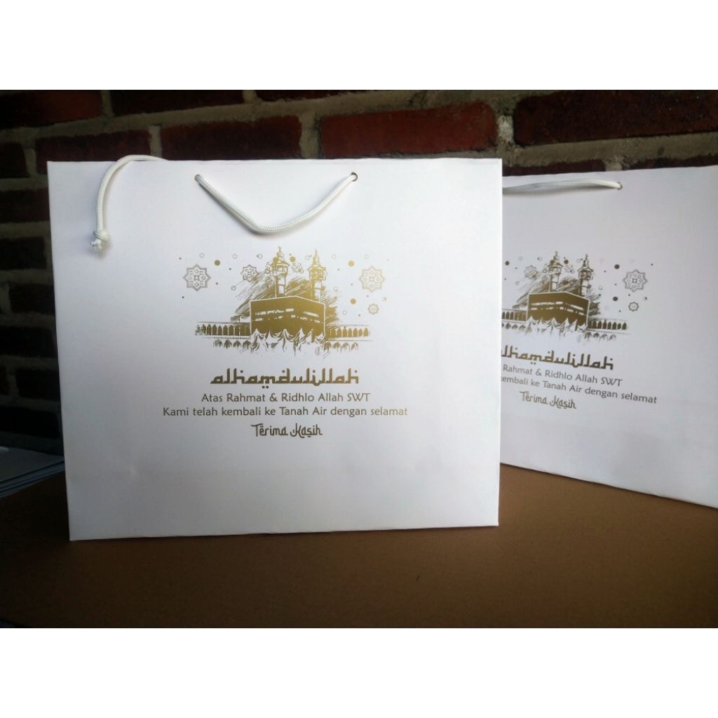 

Paperbag Haji dan Umrah, Tas suovenir haji dan umroh