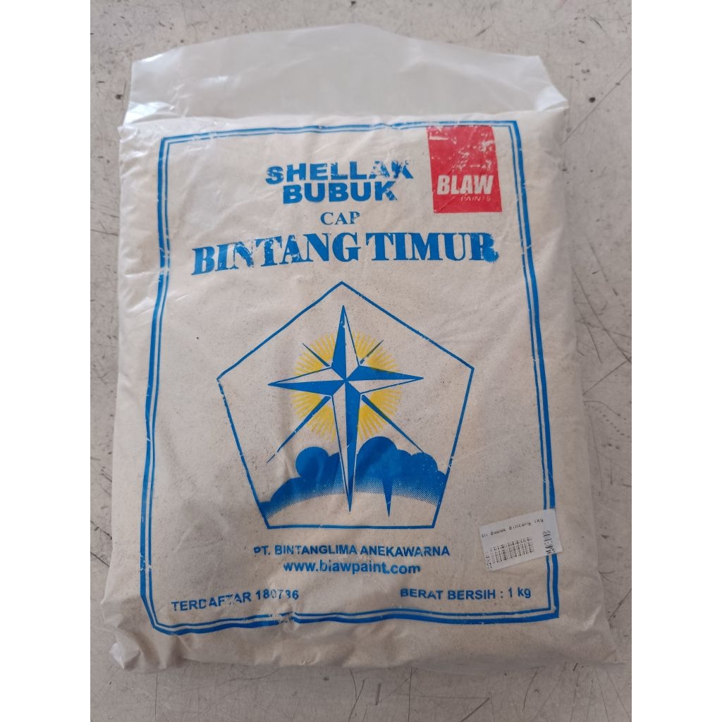 Sirlak Bubuk 1Kg - Pelitur Kayu Serbuk untuk Finishing Halus & Mengkilap