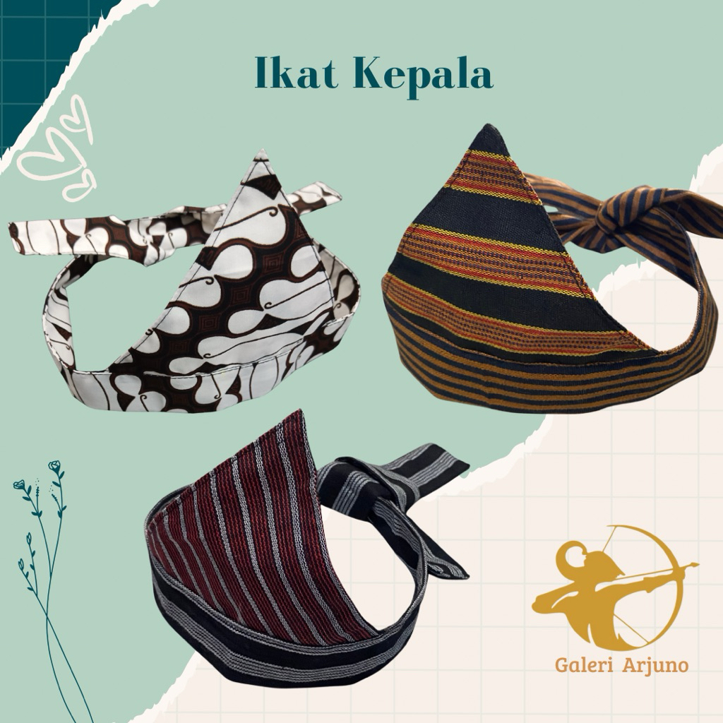 Ikat Kepala Lurik // LURIK KLATEN / ikat kepala KDM / Ikat Kepala Bali Indonesia // Ikat Kepala Sund