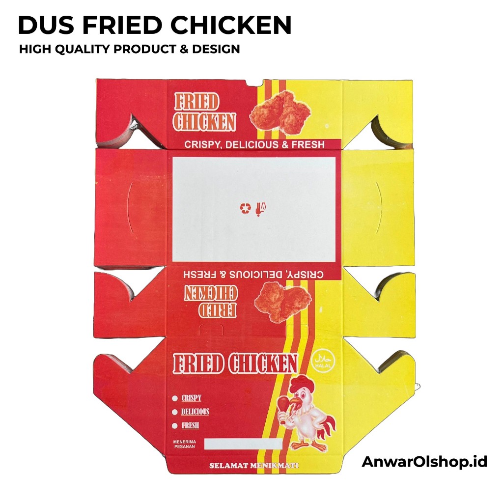 

Dus Fried Chicken Murah Isi 100 Pcs / Box Fried Chicken