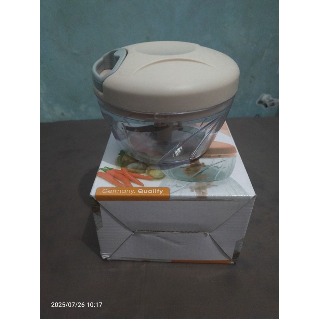 Eotia Hand Cutter blender tarik manual chopper alat pencacah bumbu dapur