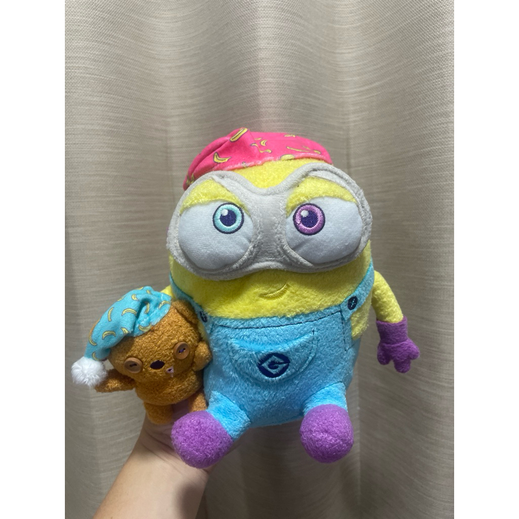 Boneka minion gendong teddy original