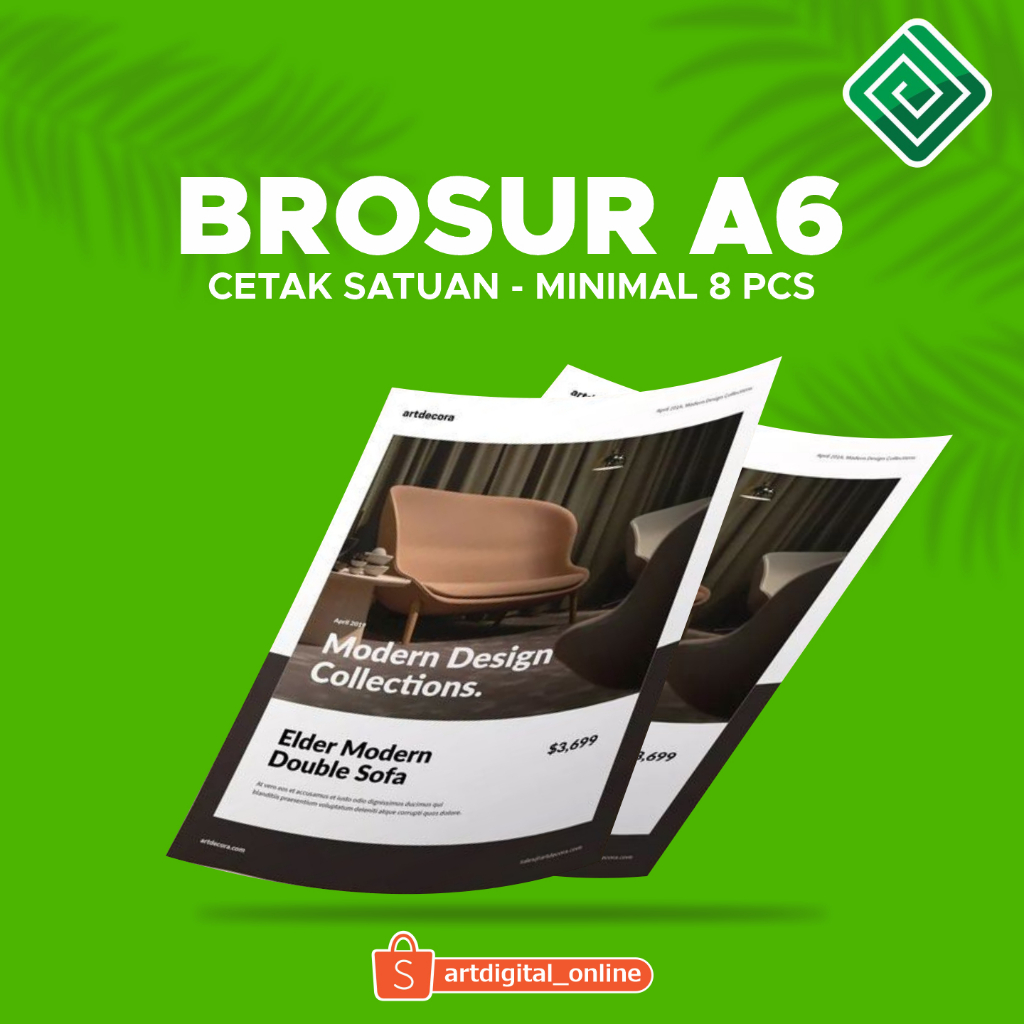 

Brosur A6 Cetak Satuan Minimal 8 Pcs