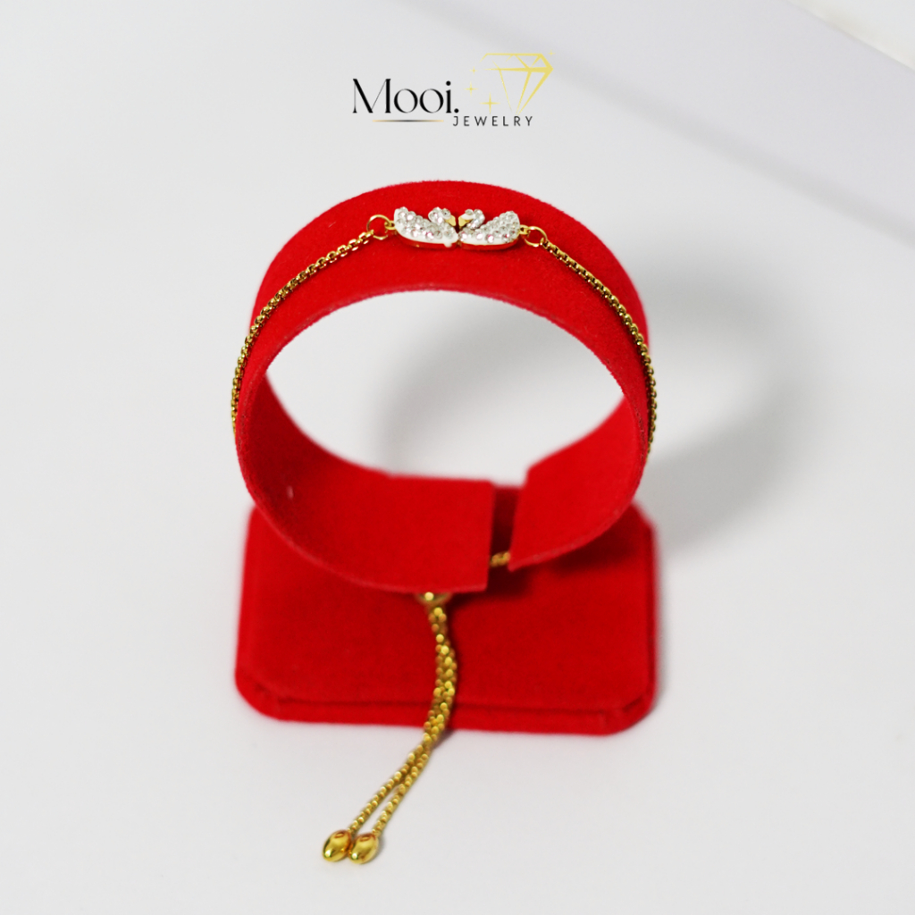 Mooi Jewelry Gelang Fashion Mewah Titanium