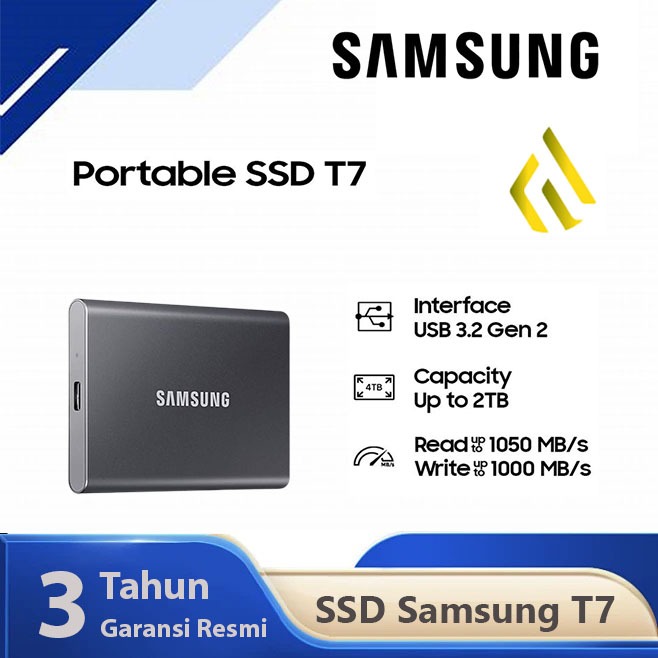 SSD Samsung T7 2TB Portable - SSD Eksternal USB 3.2