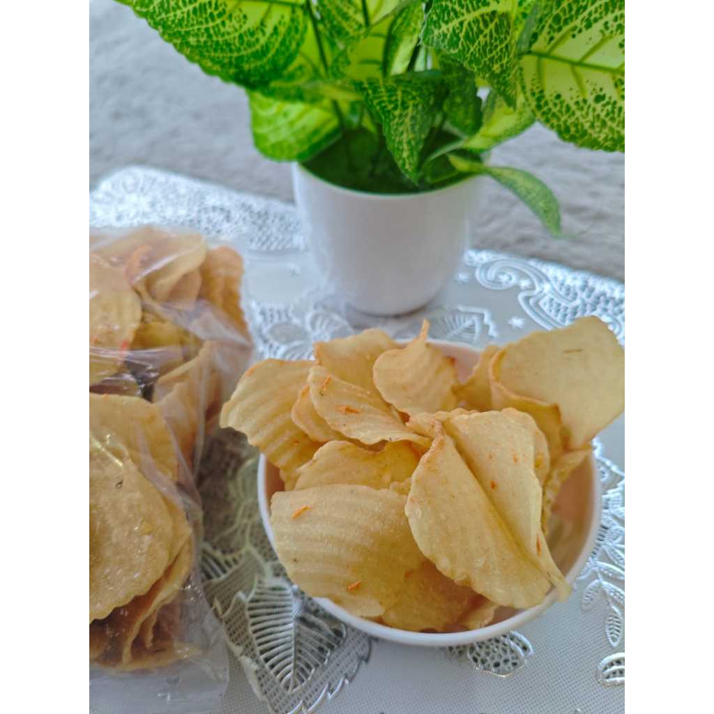 

Kerupuk Slondok Puyur Singkong Bulat 300gr Pedas Manis MENTAH Tanpa Dijemur