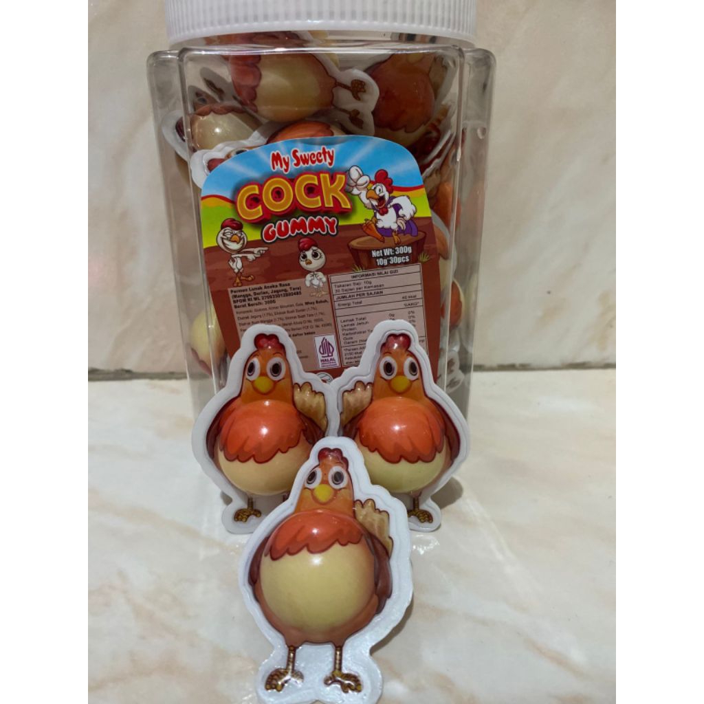 

My sweety permen lunak ayam isi 30 pcs
