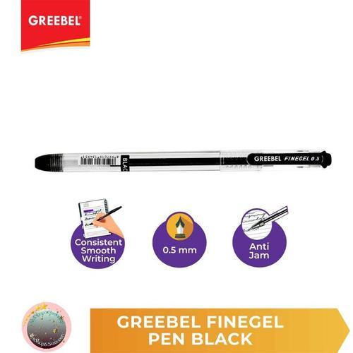 

1pcs Pulpen Gel Pen Gel Greebel FINEGEL 0.5mm Tinta Hitam