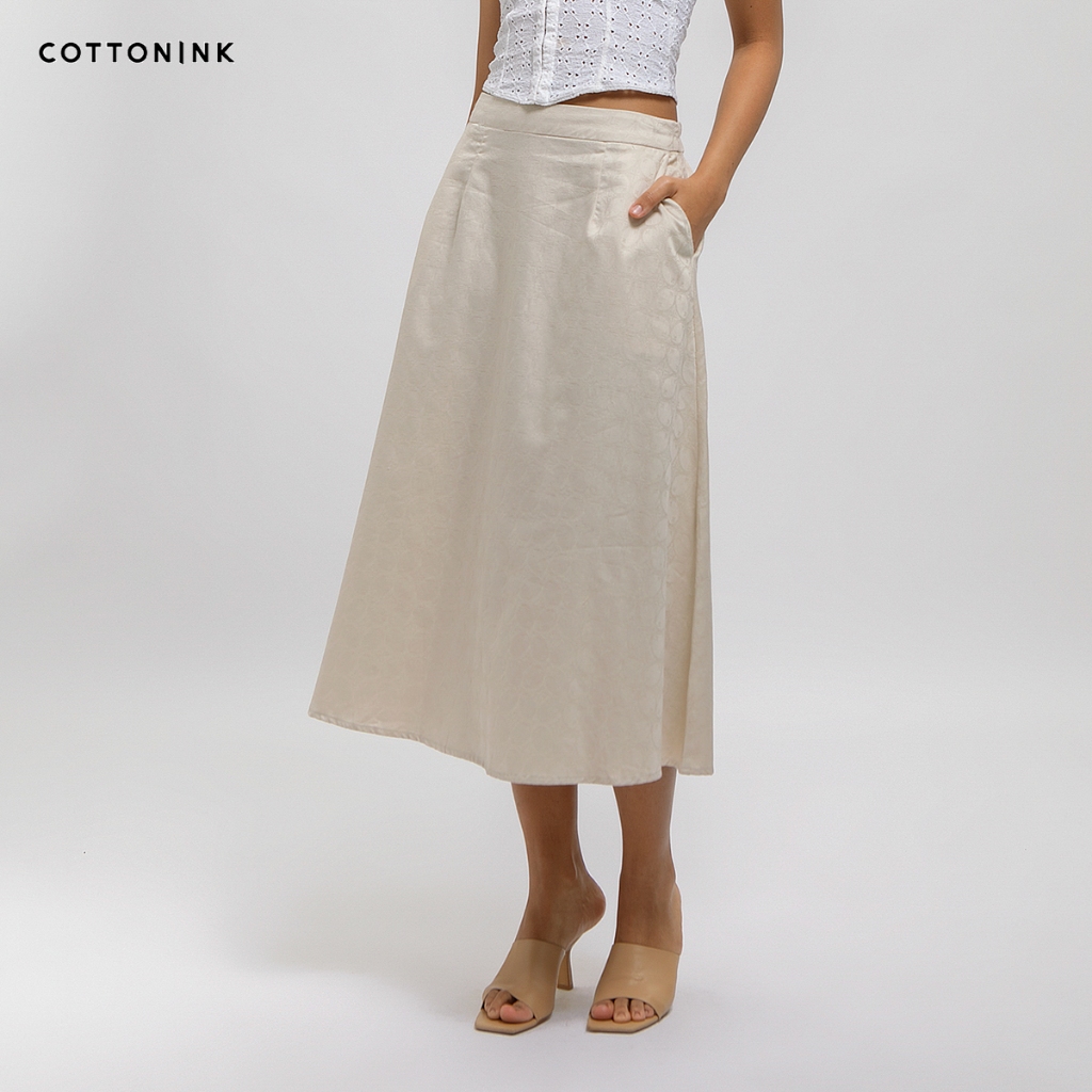 COTTONINK - Bawahan Rok Wanita Mahika Krem #Archipelago2025