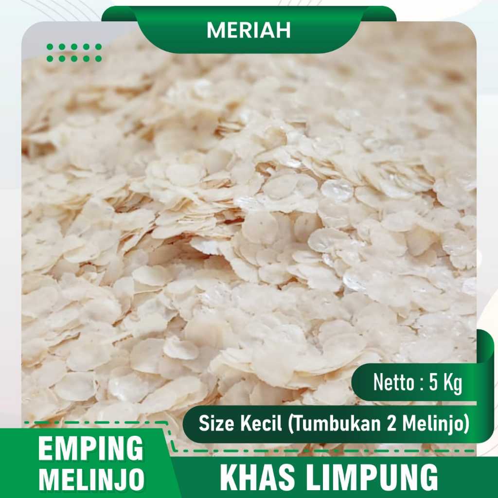 

Meriaah Emping Melinjo Khas Limpung size kecil PAKET 5 kg