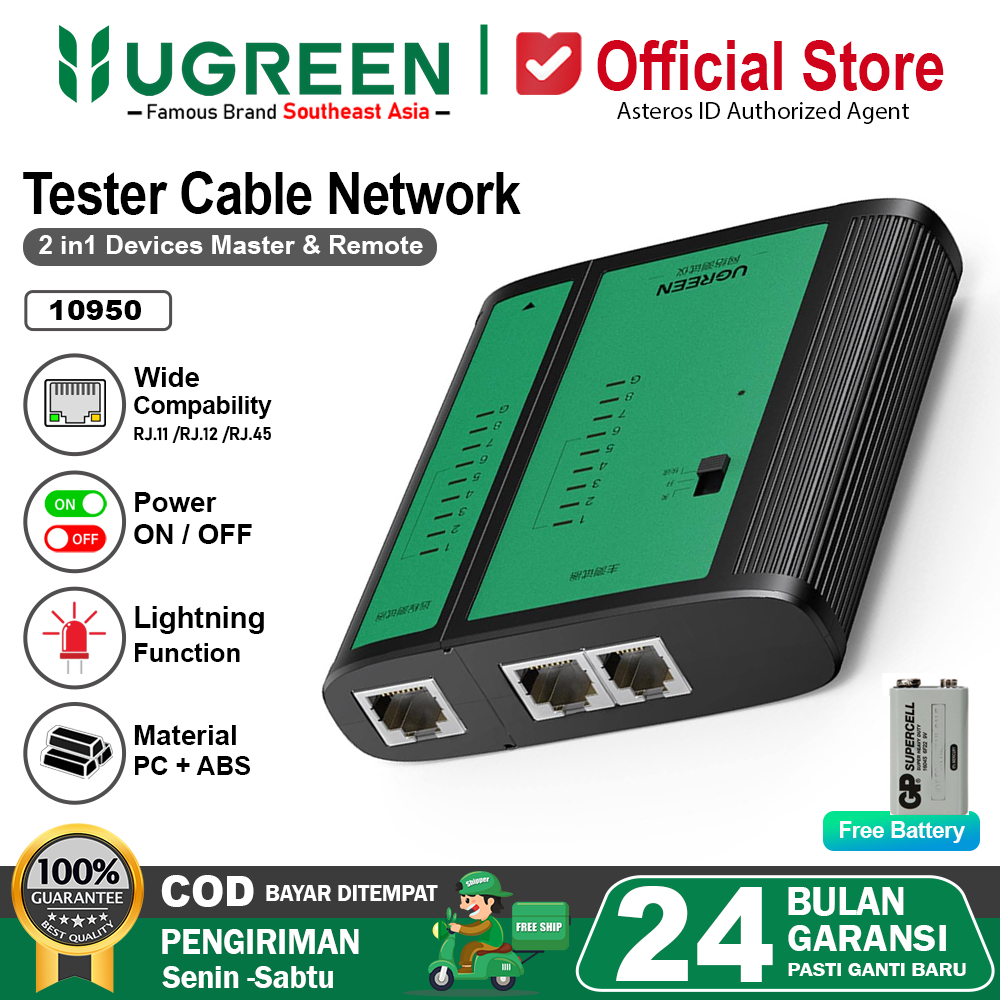 UGREEN Network Lan Tester RJ11 RJ45 10950