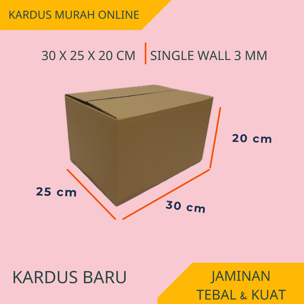 

BOX 30X25X20 CM MURAH KARDUS KARTON PACKAGING ONLINE
