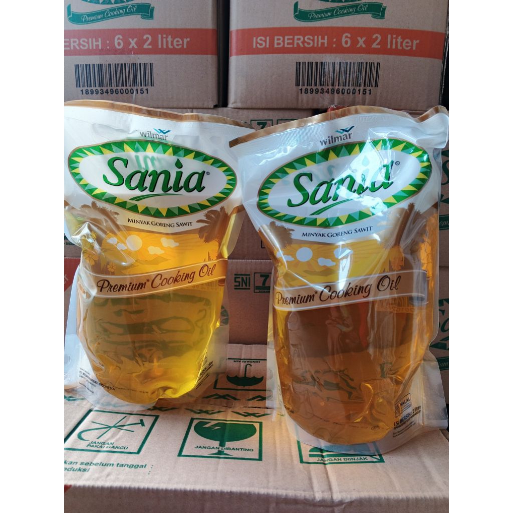 

Sania minyak goreng pouch 2L