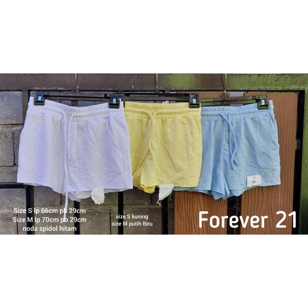 celana pendek wanita forever 21 defect