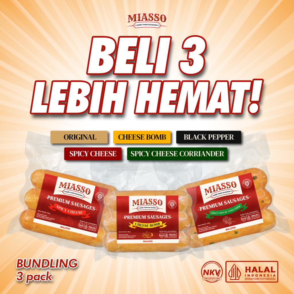 

MIASSO BUNDLING PACK - Mix Variant | Premium Sausages