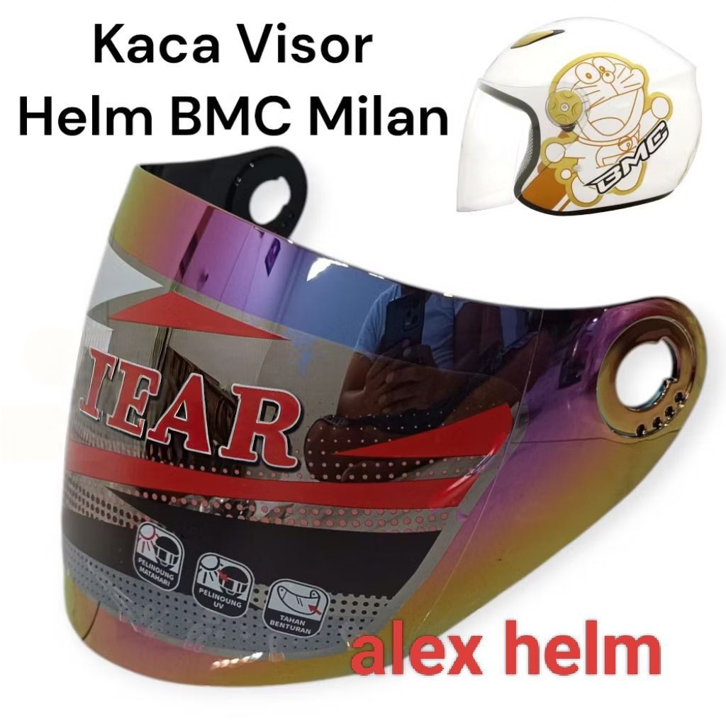 Kaca Visor Helm BMC Milan Kaca Helm BMC Doraemon