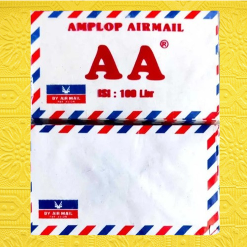 

Amplop Airmail AA Isi 100 Lembar 15x8.5cm