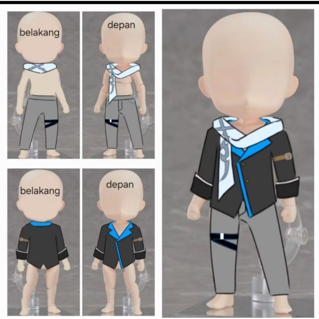 baju boneka nendoroid, YMY custom handmade