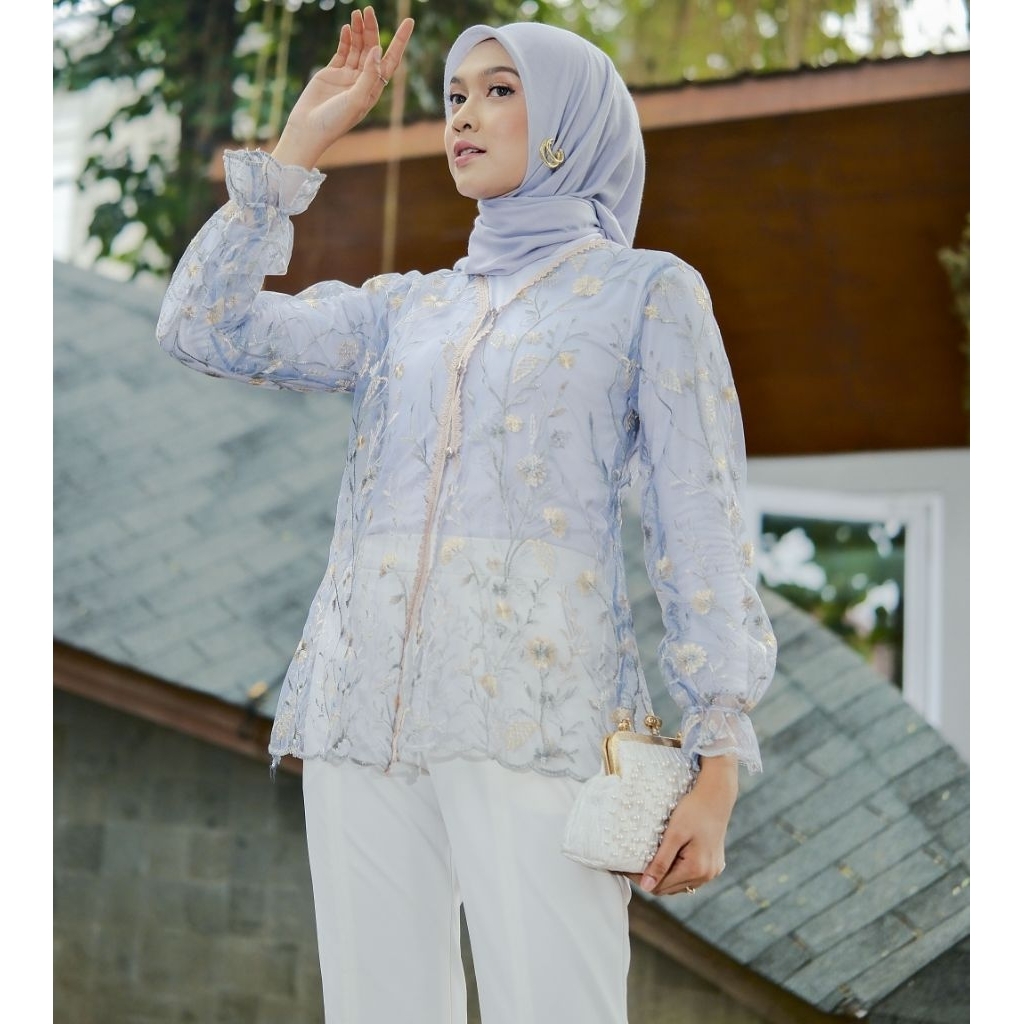 Kebaya flower mix renda / outer brukat flower / outer brokat / baju brokat / Ajmala