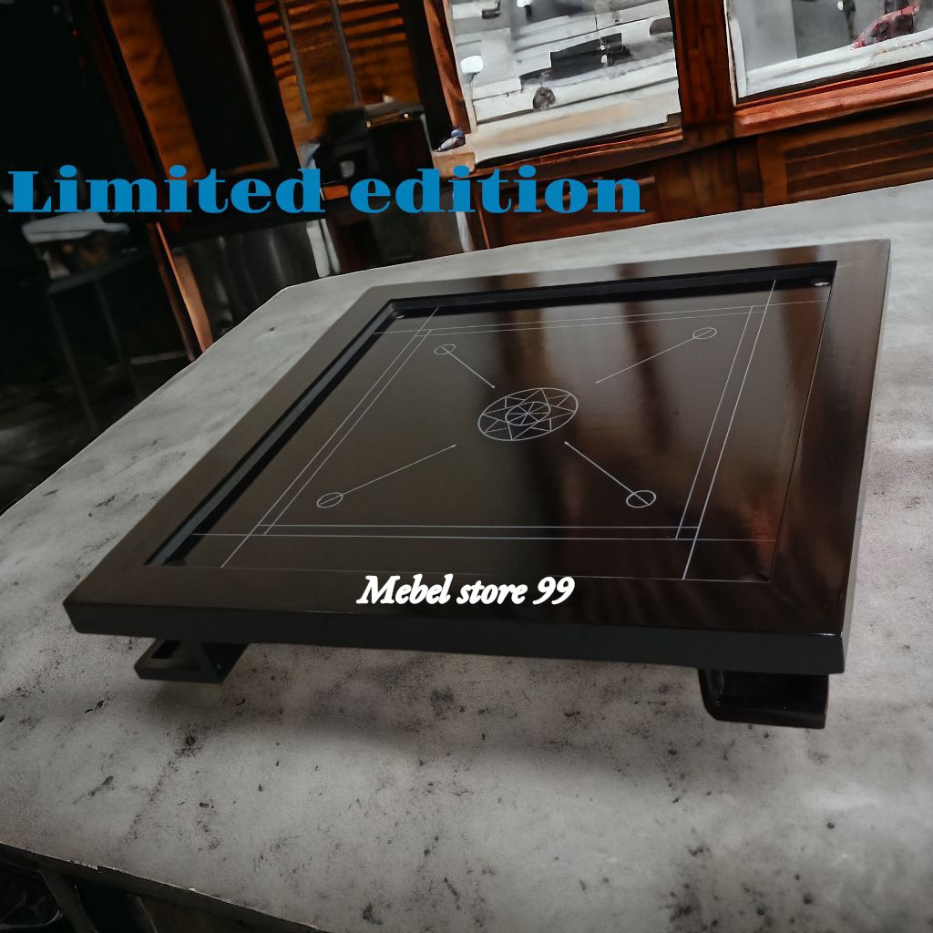 Papan meja karambol 120 x 120 custom lubang dm 6 cm