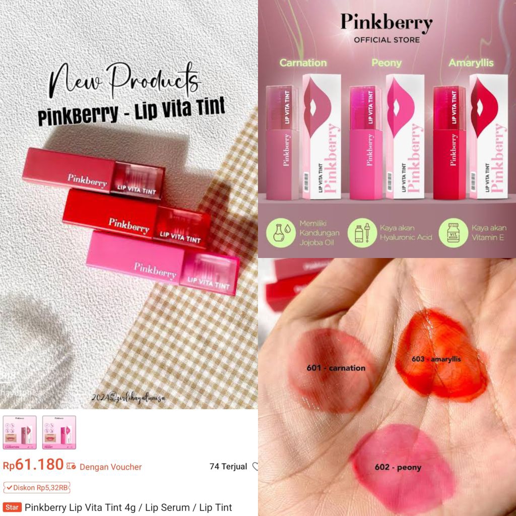 Lipstick Pinkberry Lip Vita Tint