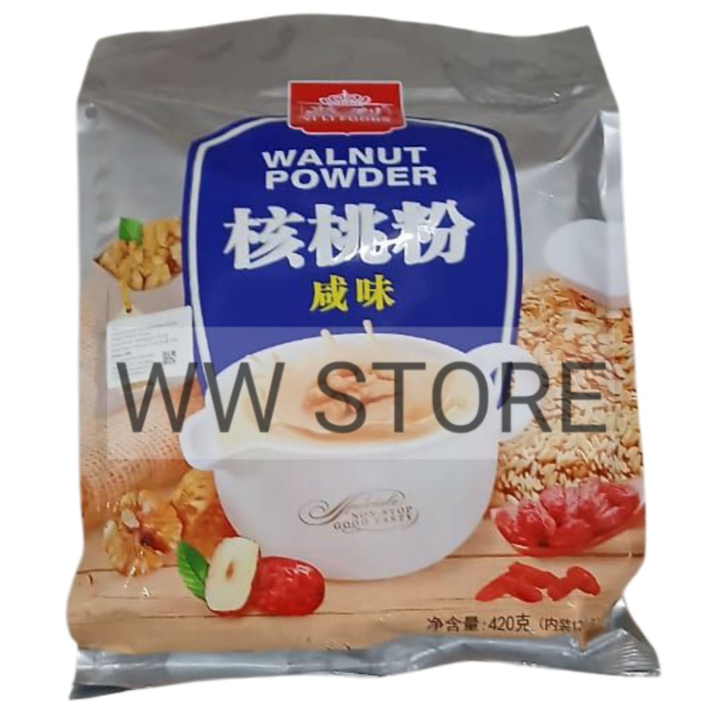 

Serbuk bubuk minuman sereal serealia dengan kacang kenari halal MUI YILI YI LI WALNUT POWDER 420g ( 12 sachet x 35g )