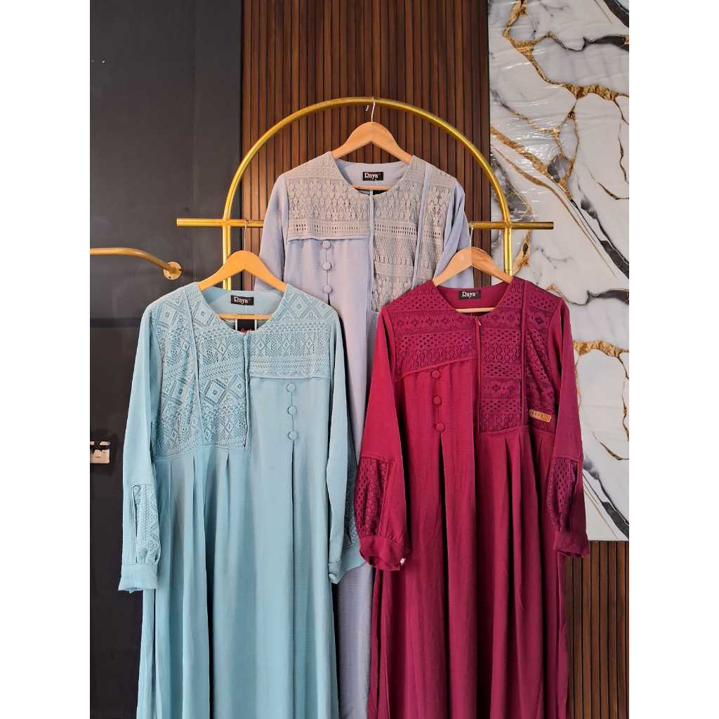 GAMIS BROKAT MIX CRINKLE AIRFLOW PREMIUM BUSUI FRIENDLY || GAMIS RAYA